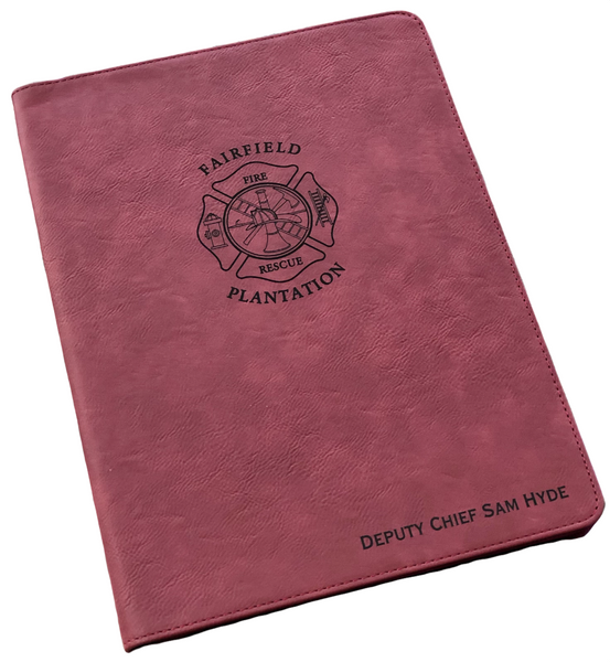 Personalized Large Leatherette Portfolio