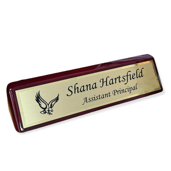 10" Rosewood Piano Finish Desk Bar