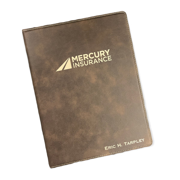 Personalized Large Leatherette Portfolio