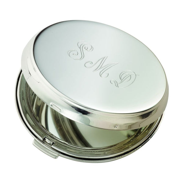 Compact Mirror - Round Silver
