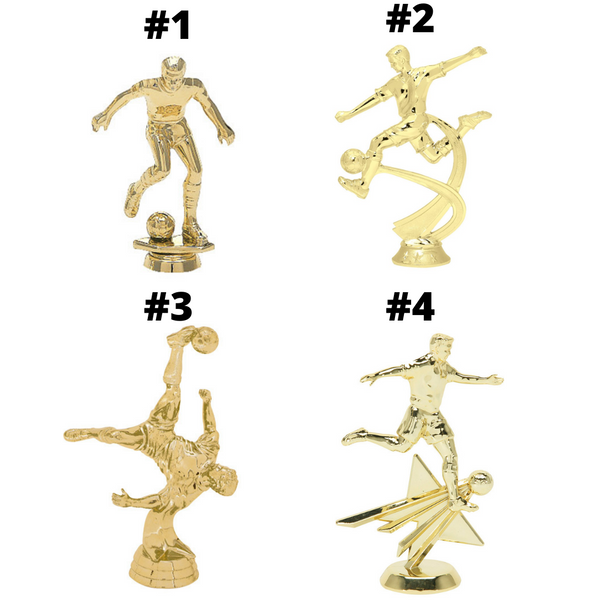 Soccer Trophy - Colored Column