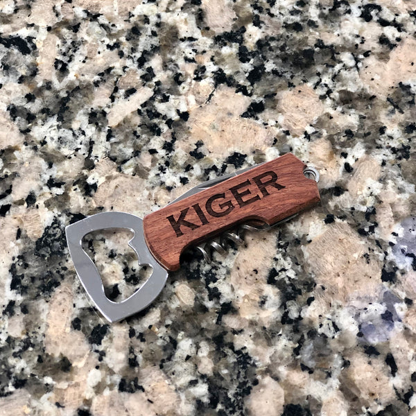 Personalized Wood Bottle Opener