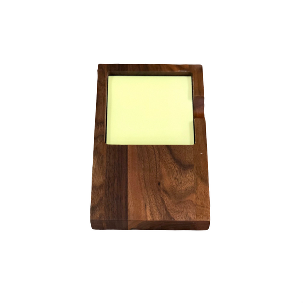 wood memo holder