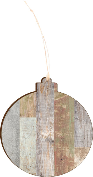 Ornament - Distressed Wood