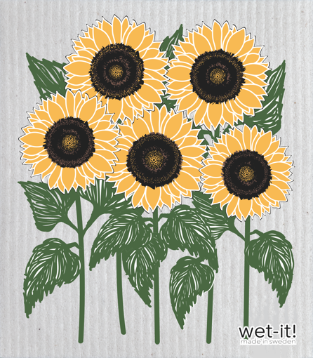 Wet-it! Reusable Cloth | Sunflowers