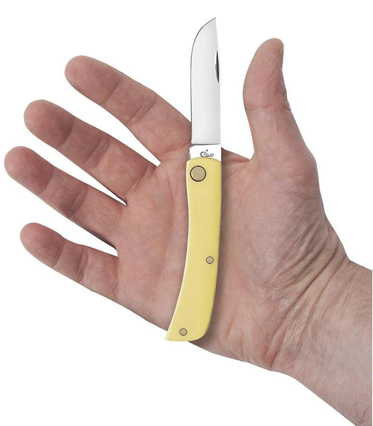 Case Knife - Yellow Synthetic Smooth Sod Buster® Jr