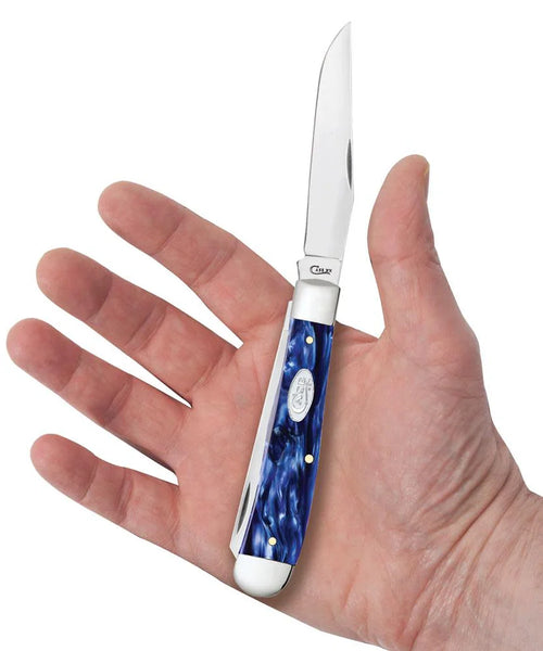 Case Knife - Smooth Blue Pearl Kirinite® Trapper