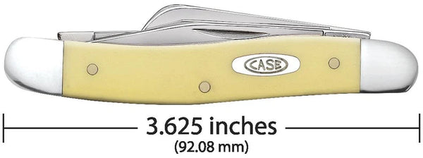 Case Knife - Yellow Synthetic Smooth Medium Stockman