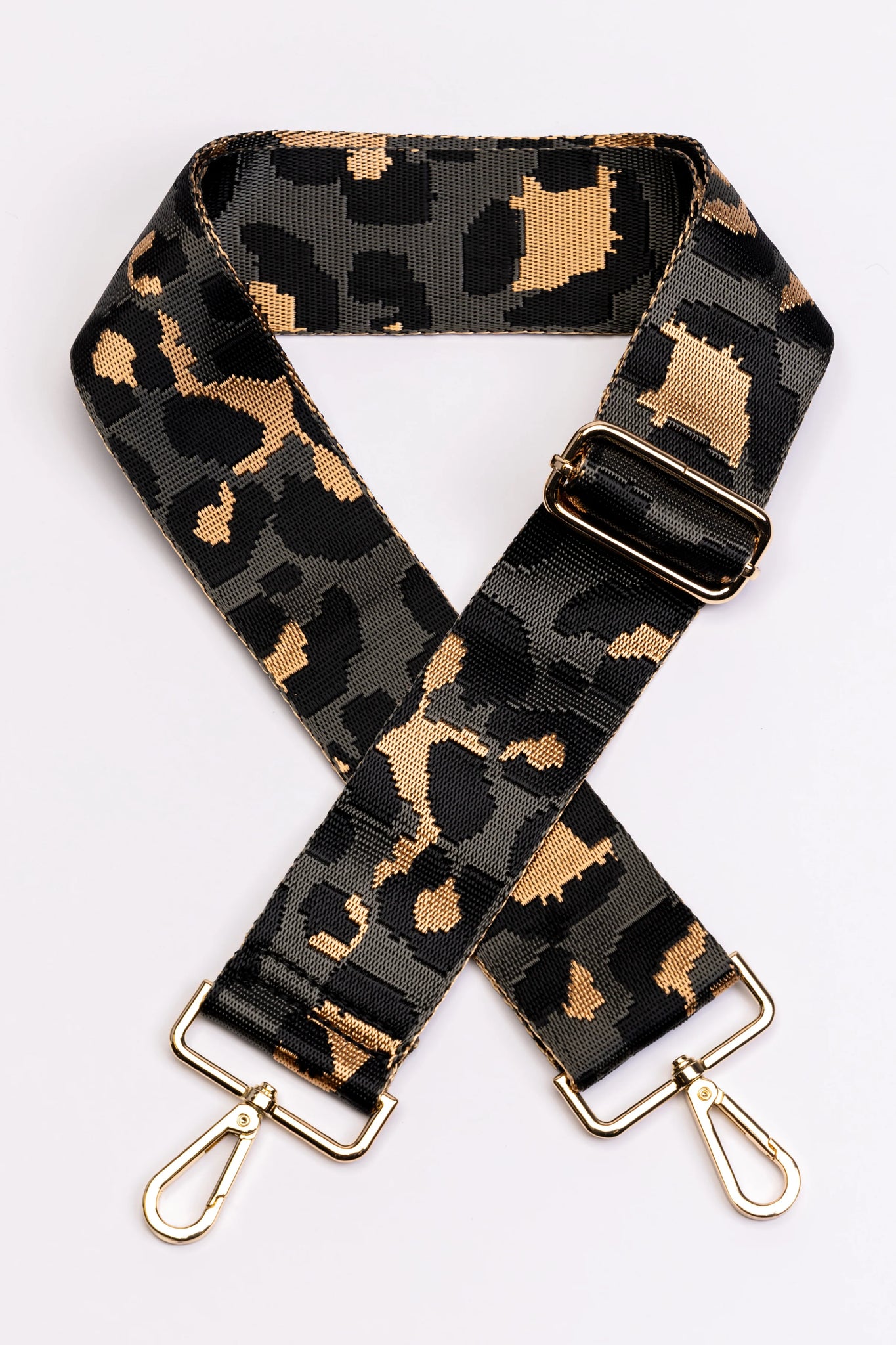 Guitar Strap | Dark Grey Leopard