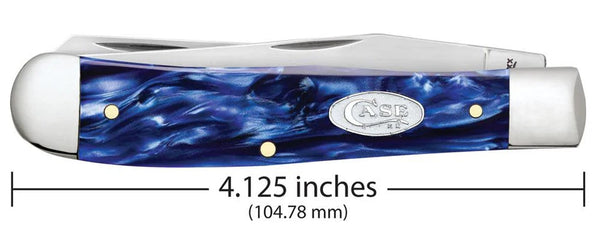 Case Knife - Smooth Blue Pearl Kirinite® Trapper