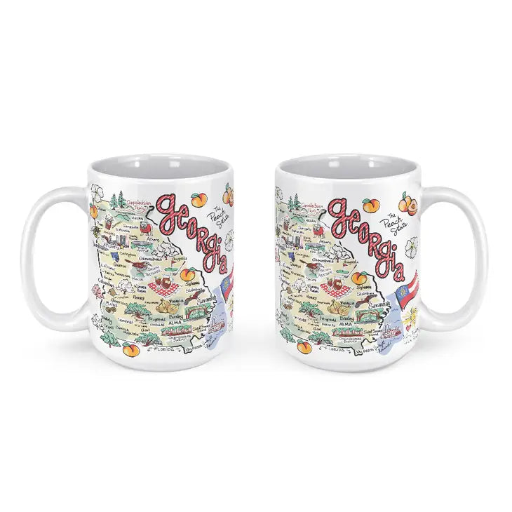 Fishkiss Georgia Ceramic Coffee Mug