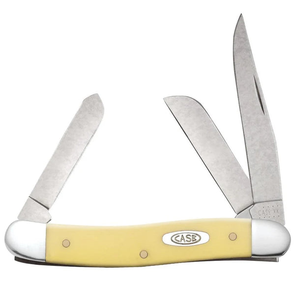 Case Knife - Yellow Synthetic Smooth Medium Stockman