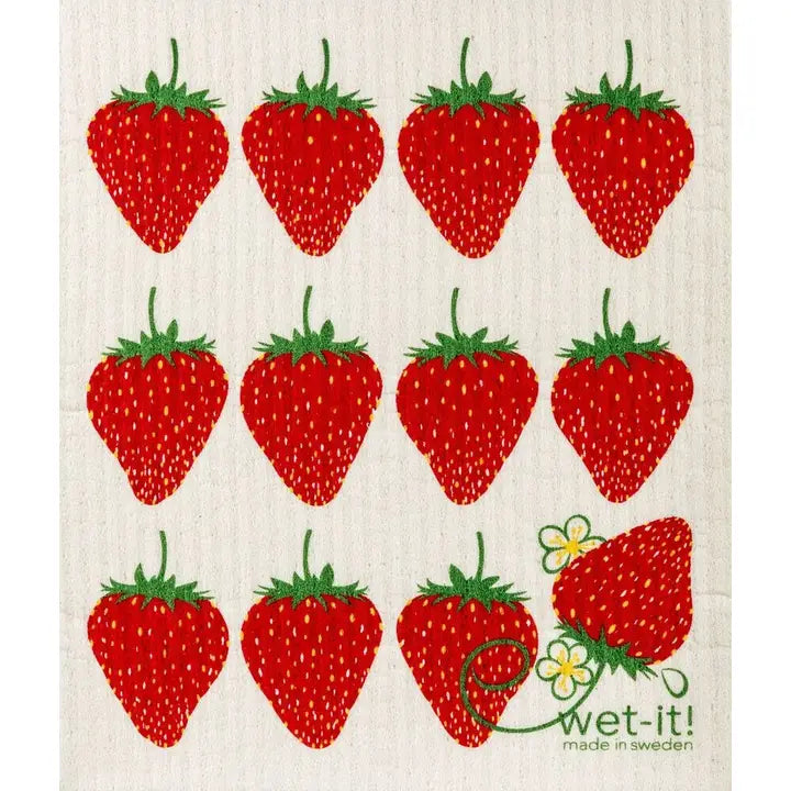 Wet-it! Reusable Cloth | Strawberry