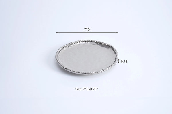 Pampa Bay - Round Beaded Appetizer | Dessert Plate