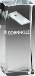 Crystal Award - Cornhole