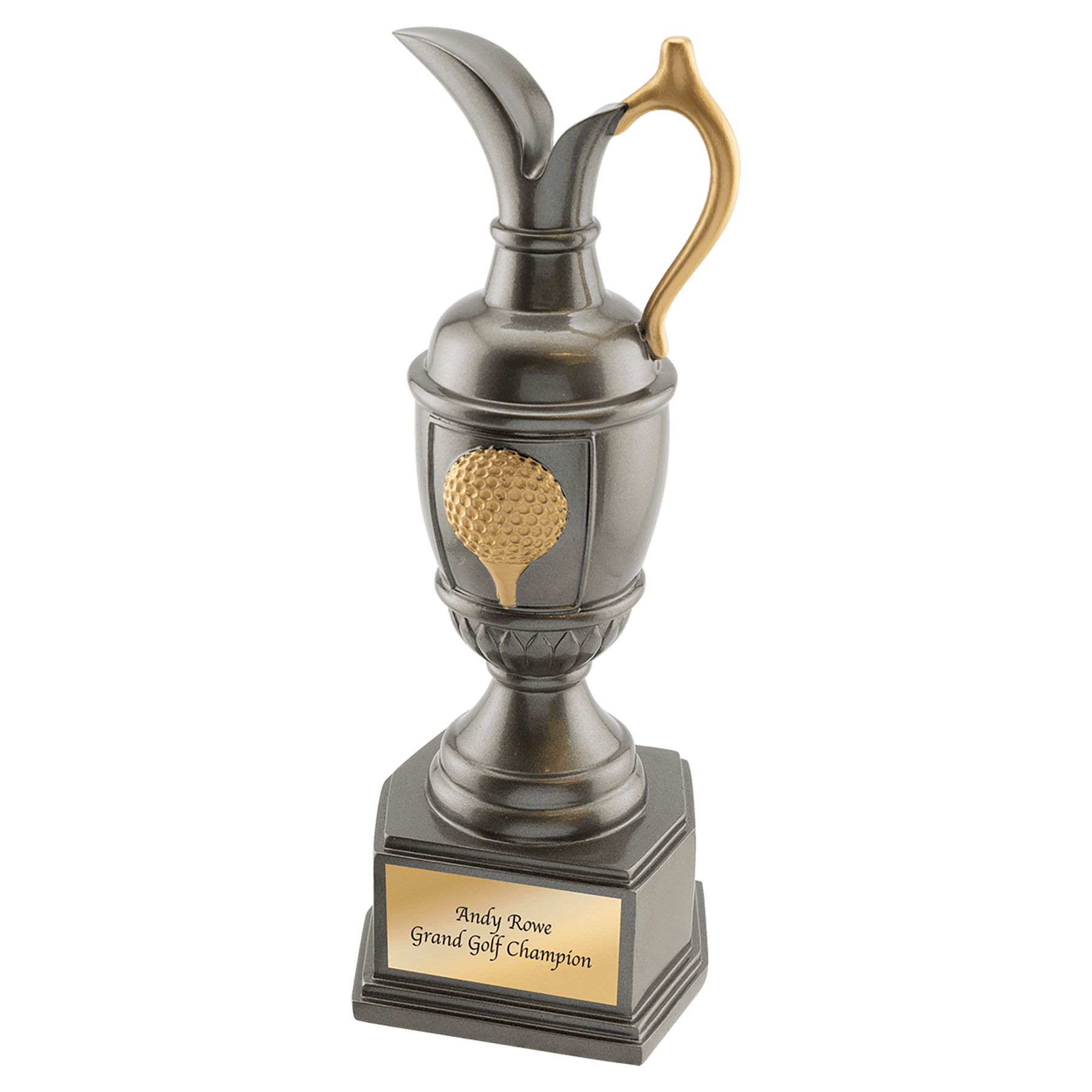 Golf Resin with Ferrule - Gun Metal w/ Gold Trim