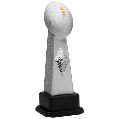 Football Trophy - Silver Ceramic