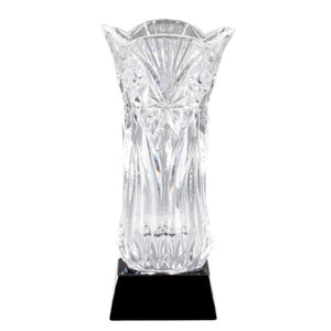 Crystal Award - Crystal Vase On Black Base