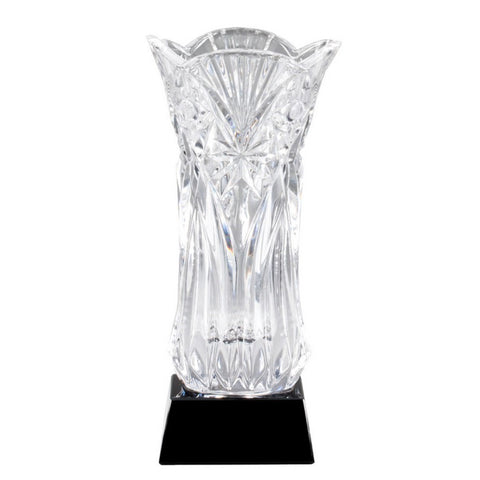 Crystal Award - Crystal Vase On Black Base