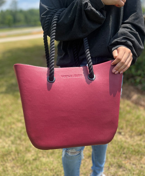 Versa Tote - Medium Maroon