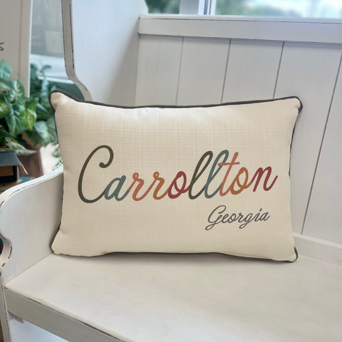 Carrollton, Georgia City Pillow