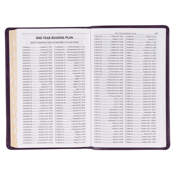 KJV Bible - Purple Faux Leather