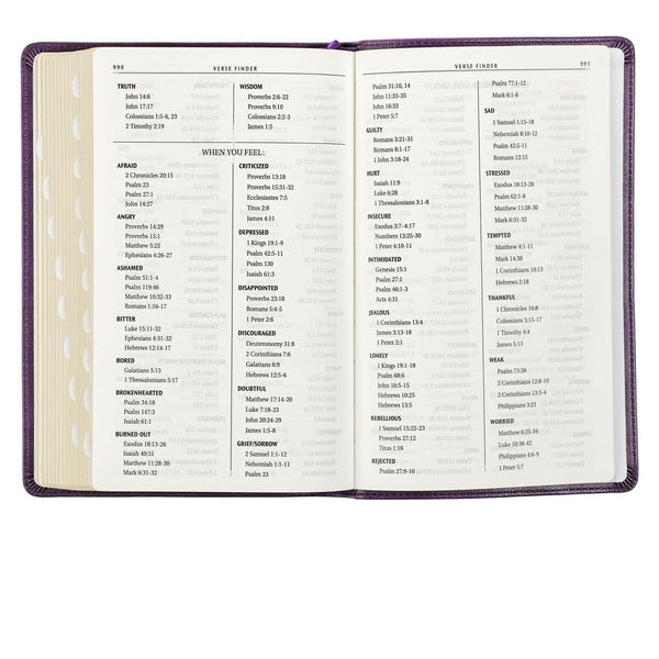 KJV Bible - Purple Faux Leather