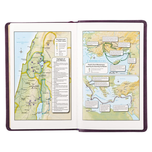 KJV Bible - Purple Faux Leather