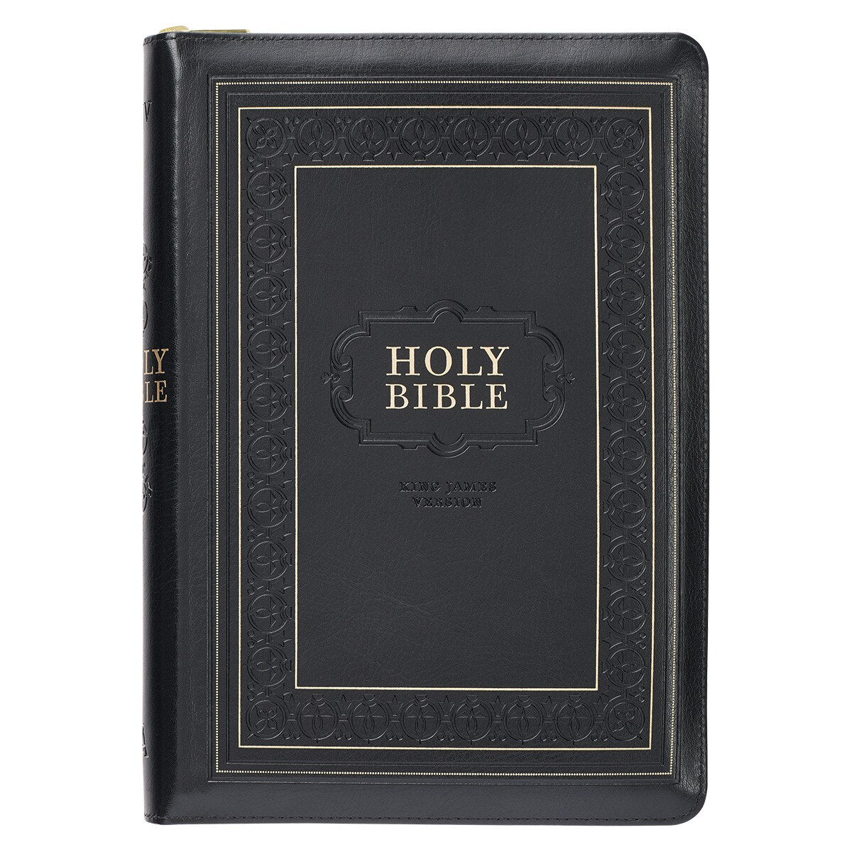 KJV Bible - Giant Print Full-Size Black Faux Leather w/ Zipper