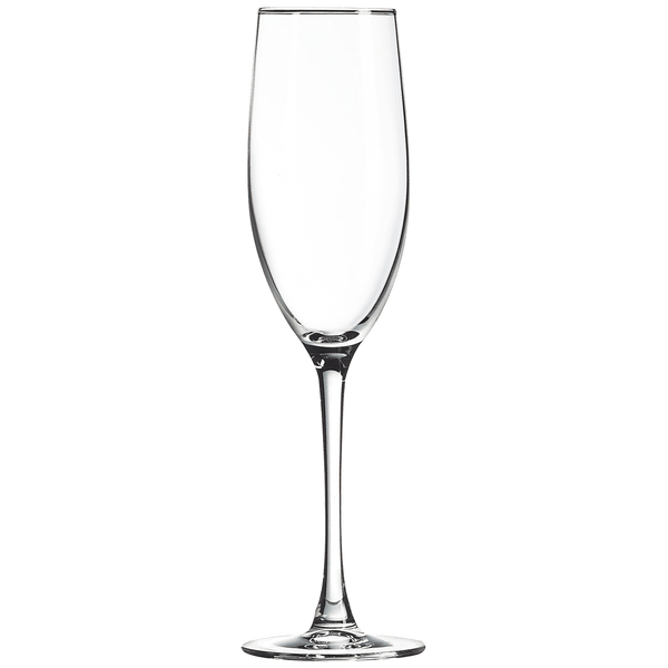 Engraved Glass Champagne Flute