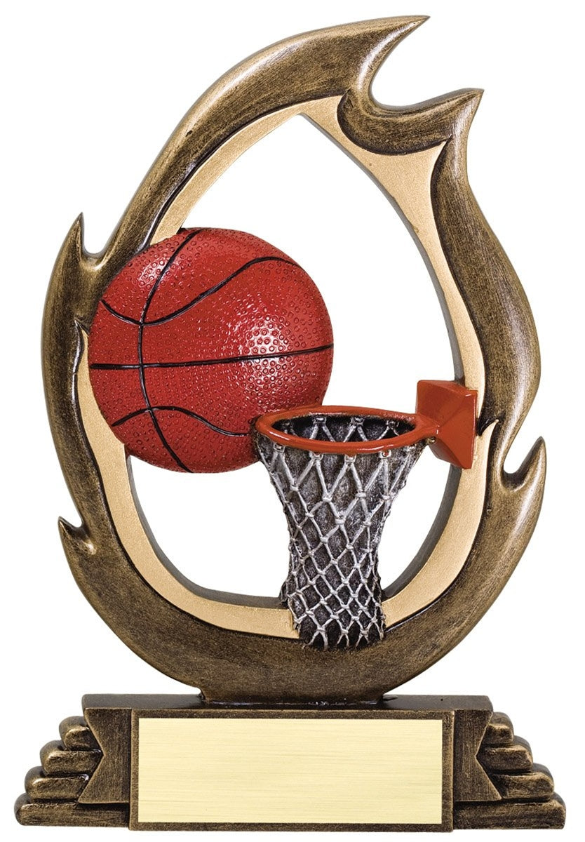 Basketball Trophy - Flame