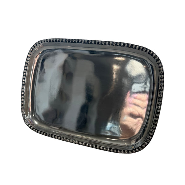 Tray - Rounded Rectangle w/ Small Beaded Edge
