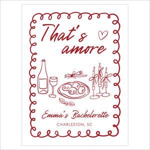 Bachelorette Welcome Sign | That's Amore