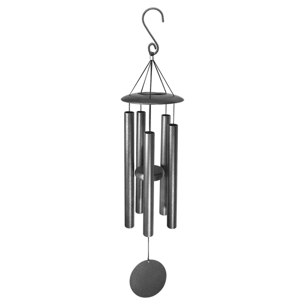 Wind Chime - 30" Black Powder Coated Aluminum