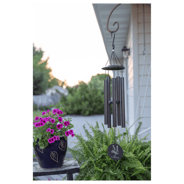 Wind Chime - 30" Black Powder Coated Aluminum