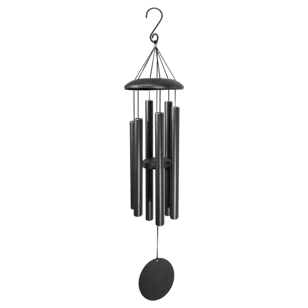 Wind Chime - 36" Black Powder Coated Aluminum
