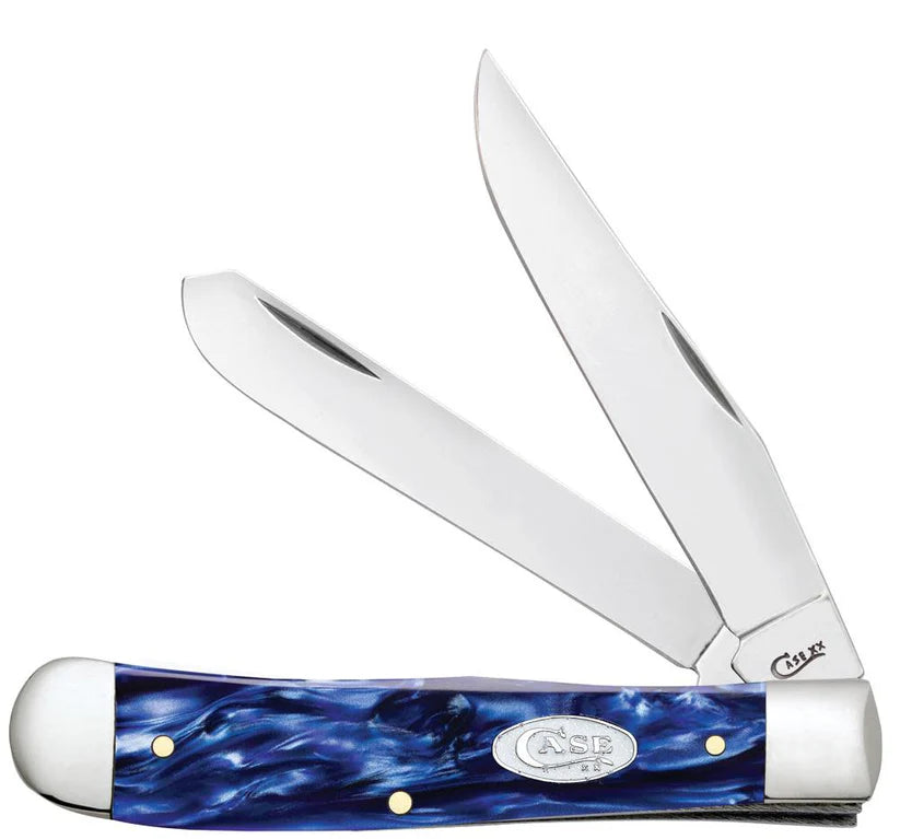 Case Knife - Smooth Blue Pearl Kirinite® Trapper