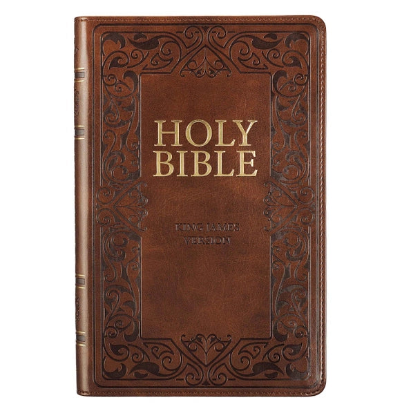 KJV Bible - Brown Faux Leather