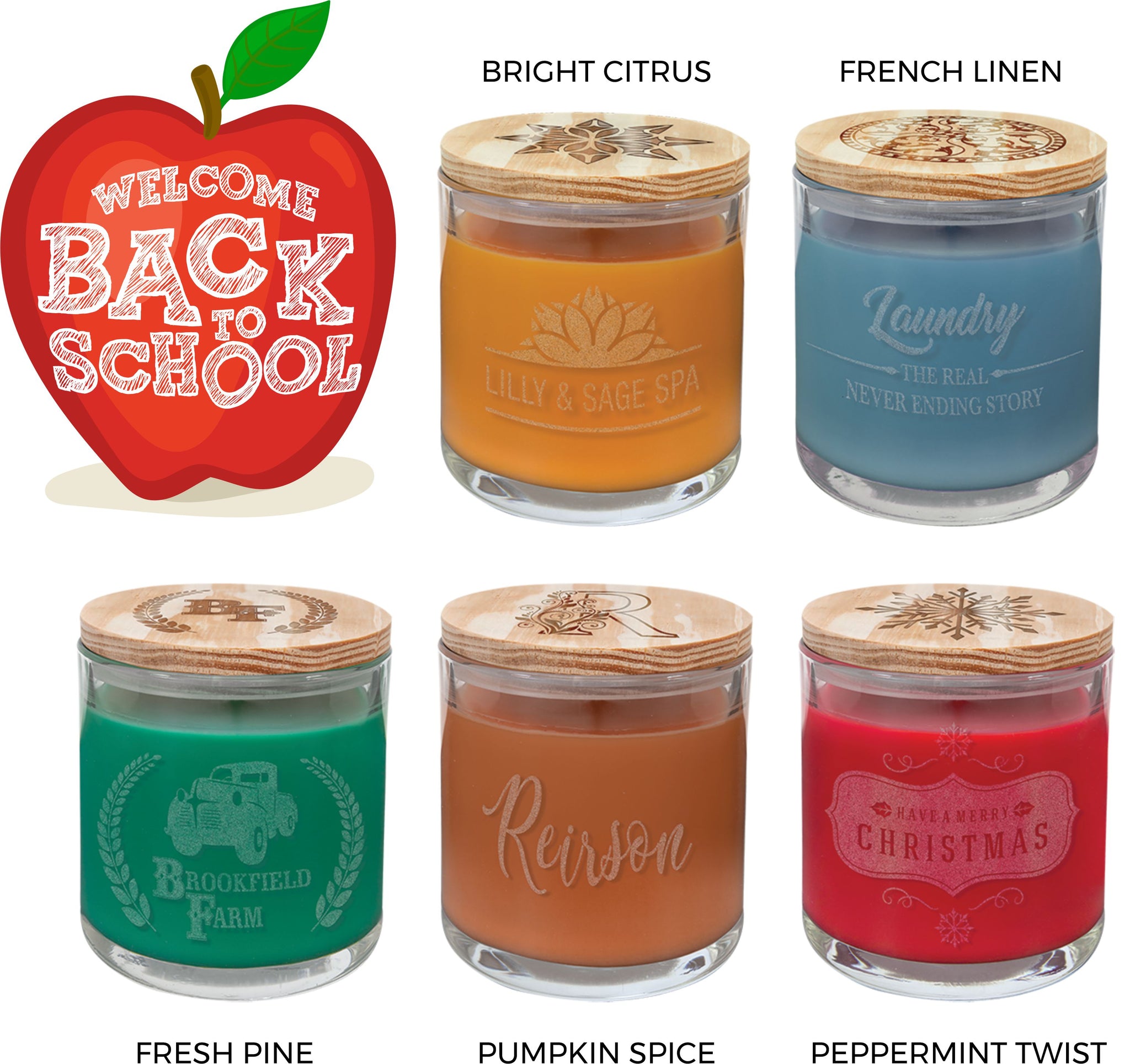 Candle - Custom Back To School Teacher Gift
