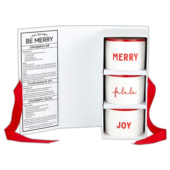 Eat, Dip & Be Merry Book Box Gift Set