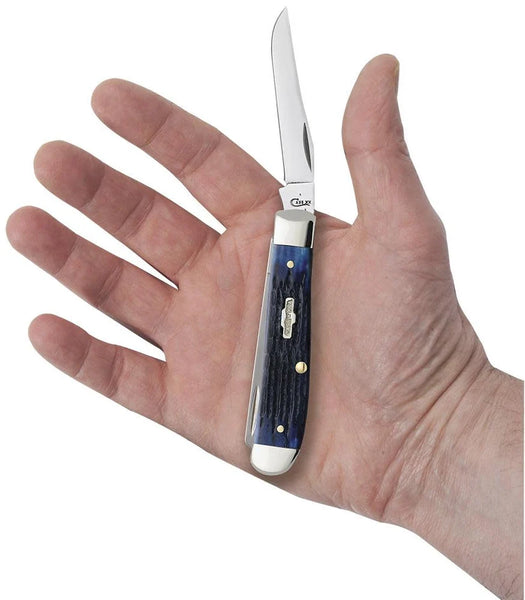 Case Knife - Blue Bone Rogers Corn Cob Mini Trapper