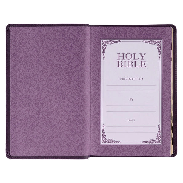 KJV Bible - Purple Faux Leather