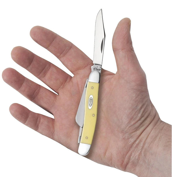 Case Knife - Yellow Synthetic Smooth Medium Stockman