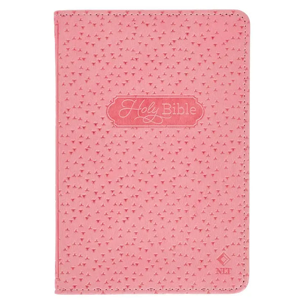 Infant New Testament Faux Leather Bible - Pink