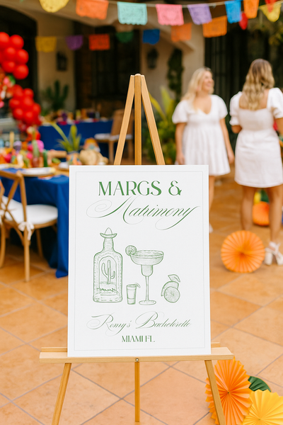 Bachelorette Welcome Sign | Margs & Matrimony
