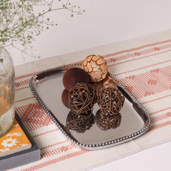 Tray - Rounded Rectangle w/ Small Beaded Edge