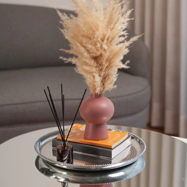 Tray - 13.75" Round w/ Small Beaded Edge