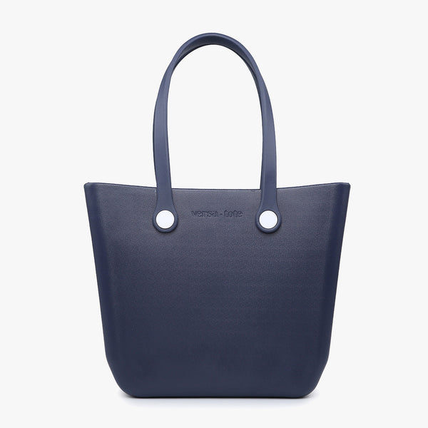 navy versa tote plastic tote bag