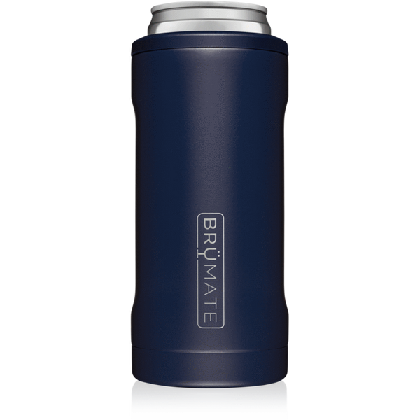 matte navy brumate slim can cooler