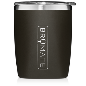 matte black brumate rocks tumbler